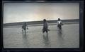 Dallas Lore Sharp and men wading in Silver Lake