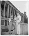 OSC students - members of the Rose Festival court and student body president, September 1954
