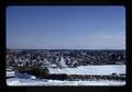 Hilltop view of Corvallis, Oregon, with snow, 1976