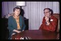 Dean of Home Economics Miriam Scholl and Dr. Lester Kirkendall, Corvallis, Oregon circa 1970