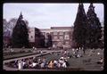 Class in front of Memorial Union, Oregon State University, Corvallis, Oregon, circa 1970