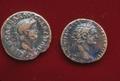 Roman Empire Coins: Nero (left)