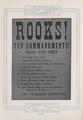 "Rooks! Ten Commandments" Poster