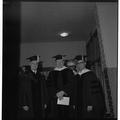 President Jensen (left) with colleagues on commencement day, 1962