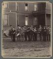 The OAC cadet band in front of Cauthorn (now Fairbanks) Hall