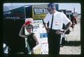 Sprinkler company information booth staff at Irrigation Fair, Jackson Farm, Corvallis, Oregon, 1966