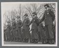U of O Company G-11 Drill Team at parade rest, February 1962