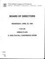 Urban League of Portland Meeting Minutes, 1994 (2)