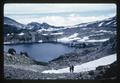 Two people at Prospect Lake, Oregon, 1965