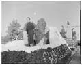 Homecoming parade float, November 9, 1957