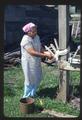 Removal of water from hide before drying