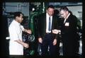 Russell Sinnhuber showing Oregon pellets to visitors, Sea Foods Laboratory, Oregon State University, Astoria, Oregon, April 1968