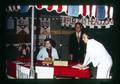 Republican Party booth, Benton County Fair, Corvallis, Oregon, circa 1973