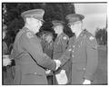 Army ROTC Pershing Rifles honorary induction, March 1957