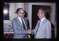 Ernest Briskey and Krieg at Agricultural Engineering Research Foundation trustees meeting, Corvallis, Oregon, July 1979