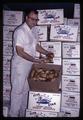 Paul Barnes with potatoes boxed at Madras Produce, 1966