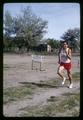 Track and field athlete running at Paisley High School, Paisley, Oregon, circa 1970