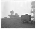 Radar transmitter van for meteorology research on Marys Peak, 1960