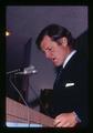 Senator Ted Kennedy speaking at Democratic Party brunch at Hilton Hotel, Portland, Oregon, June 30, 1973
