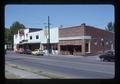 Monroe Street businesses across from Oregon State University campus, Corvallis, Oregon, June 1977