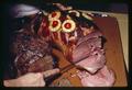 Ham being sliced for Farm Bureau dinner, Corvallis, Oregon, circa 1970