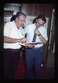 Wilson Foote and Acting Dean Michael Burke, Oregon State University, Corvallis, Oregon, 1987