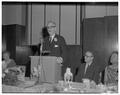 August Strand speaking at his retirement event