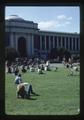 Memorial Union Quad with students on lawn, Oregon State University, Corvallis, Oregon, February 1975