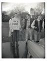 A University of Oregon student on campus during Civil War week