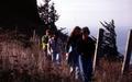 Hikers on Cascade Head Trail, near Harts Cove