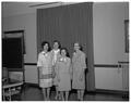 Mothers Club officers, Mrs. Ethan Hull, Lebanon and Mrs. Lee Hansen, Portland, May 1965
