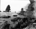 The Needles and Base of Haystack Rock. Cannon Beach, OR.