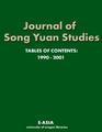 Journal of Song Yuan Studies  [Tables of Contents for 1990-2001]