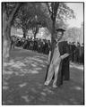 Coach Kip Taylor joins the academic procession, June 4, 1950