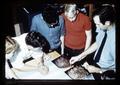 JARSI students and instructor studying photos of rangeland, Oregon State University, Corvallis, Oregon, circa 1965