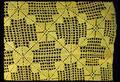 27 x 42 inch  yellow crocheted cloth made around 1974