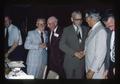 Lyle Hammack, O. Beals, Wilbur Cooney, and Ervin Peterson at recognition dinner, Oregon State University, Corvallis, Oregon, September 1975