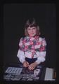 Lisa Dahlbe at Robert Henderson's booth, Village Fair, Oregon, 1974