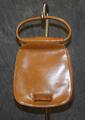 Handbag of camel brown leather