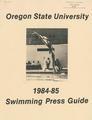 1984-1985 Oregon State University Women's Swimming Media Guide