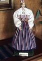 Doll dressed in costume of Kadrina-Ilumae region. Made by Mrs. Soot, 1972. 20 in tall.