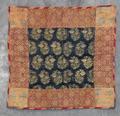 Table Scarf of three different silk brocades from 1700s pieced together