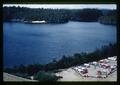 Lake near sand dunes along coast north of Florence, Oregon, circa 1965