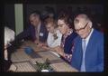 George Utterback [?] playing bingo at Mid Valley Coin Club meeting, Corvallis, Oregon, circa 1973