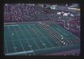 Oregon State University Marching Band in starting formation, Parker Stadium, Corvallis, Oregon, 1975