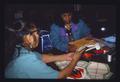 Master Artist Theresa Mae Eagle working with Apprentices (Native American Beadwork TAAP 1992-93)