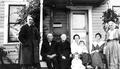 Walter Brown and various family members on porch