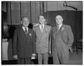 Dads Club officers with Dean Poling, Spring 1951