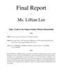 Solar Cookers for Impoverished Tibetan Households: Final Report to Ms. Lillian Lee