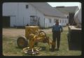 Fred Geschwill with hop harvesting equipment